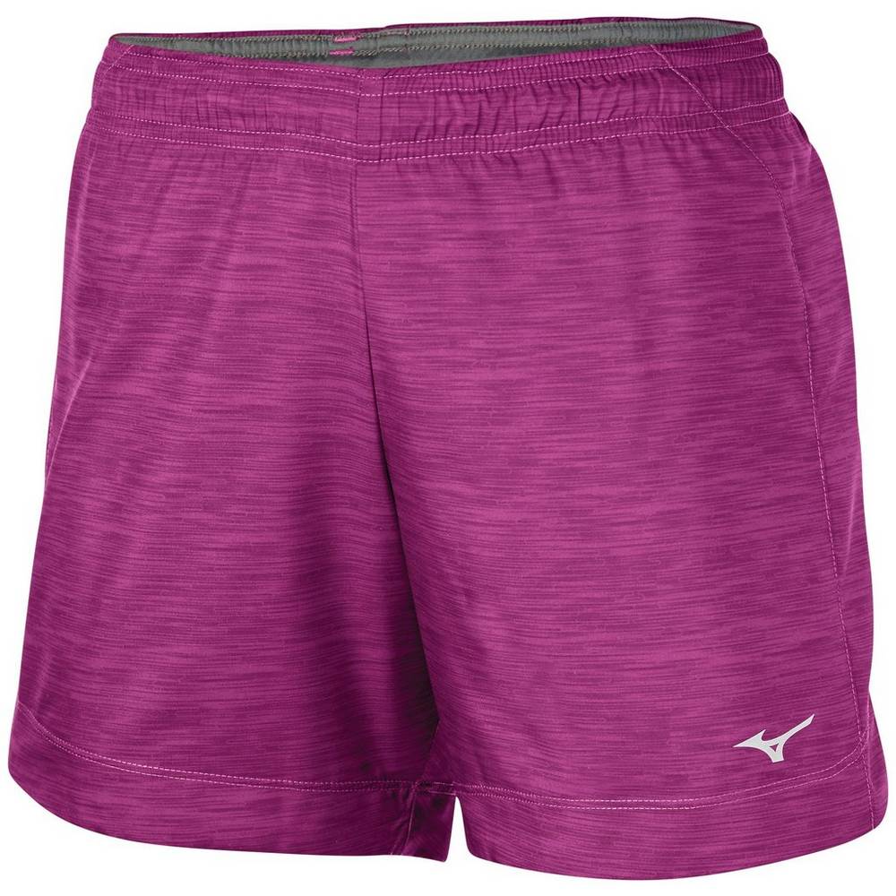 Mizuno Women's Impulse Core Square 5.5" Printed Running Shorts Purple (421624-ZIY)